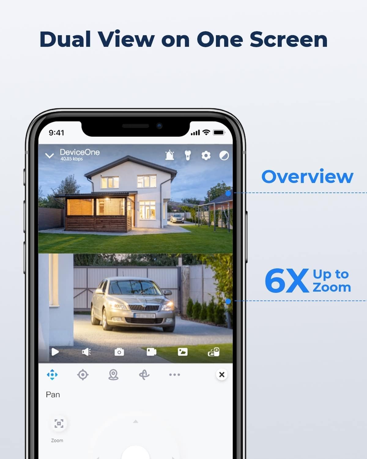 REOLINK Security Cameras Wireless Outdoor, Pan Tilt, Auto Tracking, 6X Hybrid Zoom, Solar Powered with 2K Color Night Vision, 2.4/5GHz WiFi, Local Storage, No Monthly Fee, Trackmix+Solar Panel