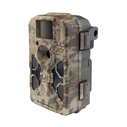 Stealth Cam 2022 G42NG 32MP Trail Camera (4-Pack) with Tree Mounts, No-Glow Flash, 100-Ft. IR Range, Kryptek Camo Bundle with Holder, 32GB Card, and Card Reader (13 Items)