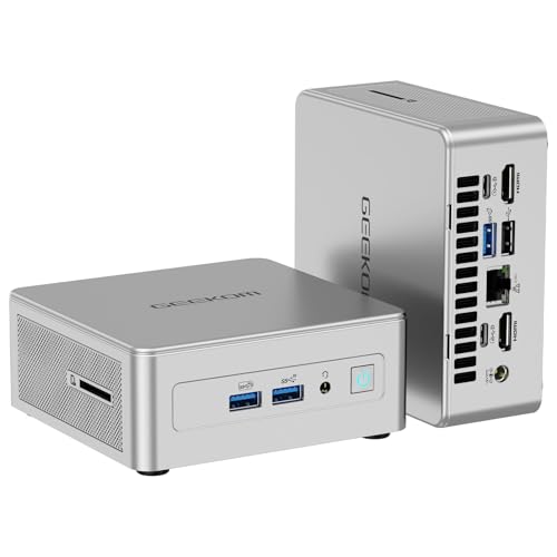 GEEKOM A8 AI Mini PC, AMD Ryzen 9 8945HS (up to 5.2GHz) Mini Computers, 32GB DDR5 5600MHz RAM&2TB PCIe 4.0 SSD, Windows 11 Pro Mini Desktop, AMD Ryzen AI/Radeon 780M/WiFi 6E/BT5.2/USB4/8K/Quad Display