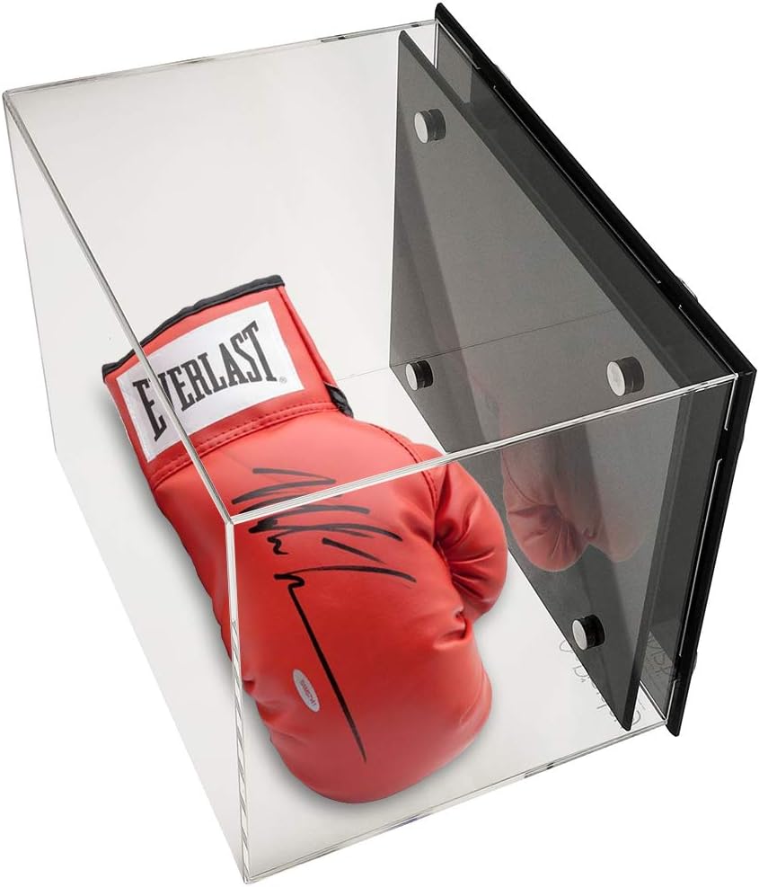 OnDisplay Deluxe UV-Protected Boxing Glove Display Case - Black Base