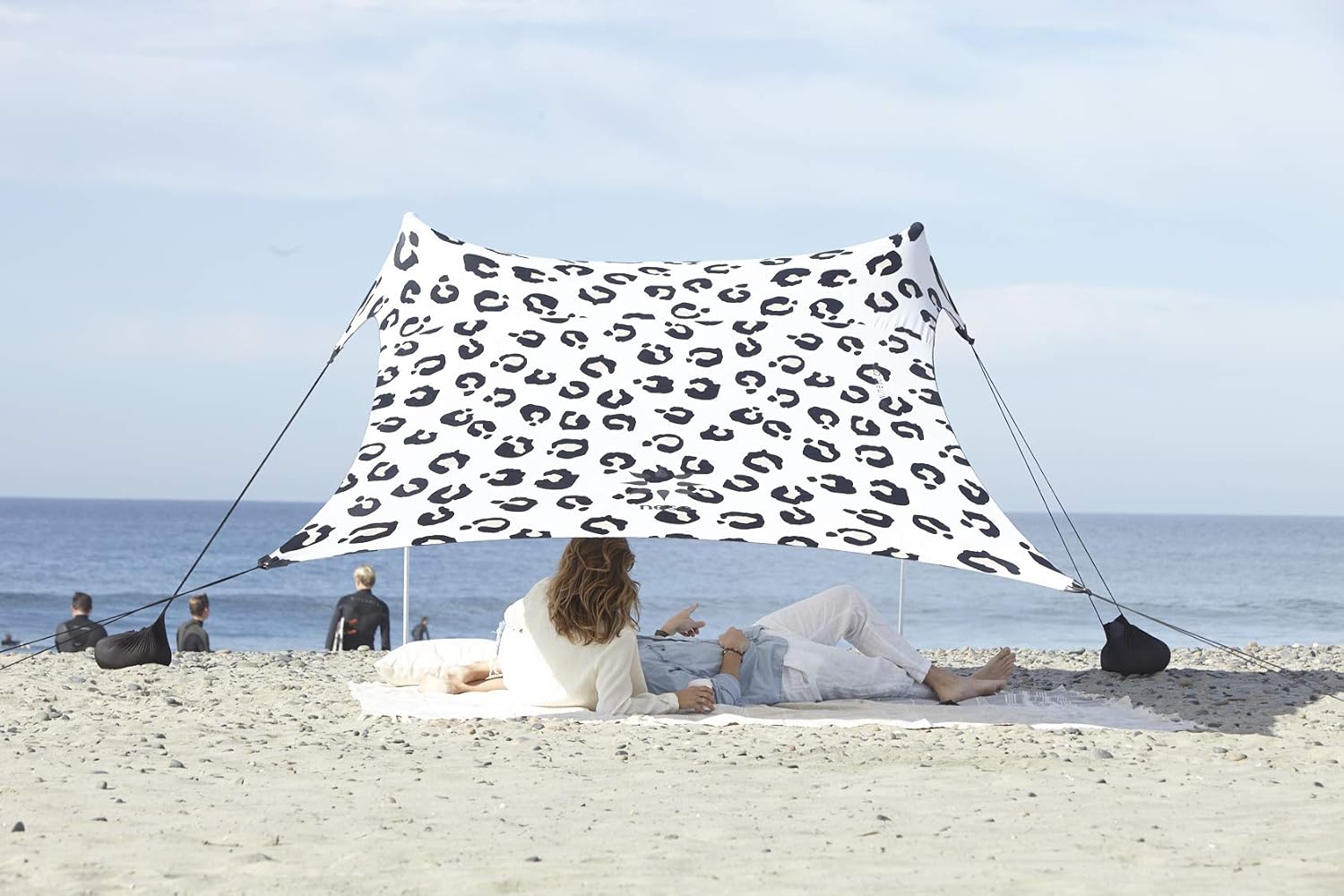 Neso Tents Beach Tent with Sand Anchor, Portable Canopy Sunshade - 7' x 7' - Patented Reinforced Corners