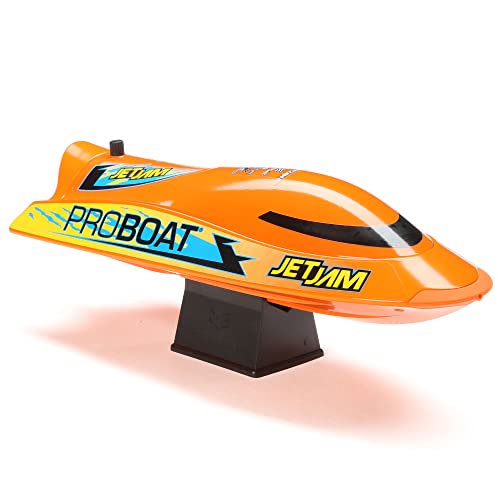 Pro Boat RC Jet Jam V2 12" Self-Righting Pool Racer Brushed RTR Batteries for Transmitter Not Included Orange PRB08031V2T1