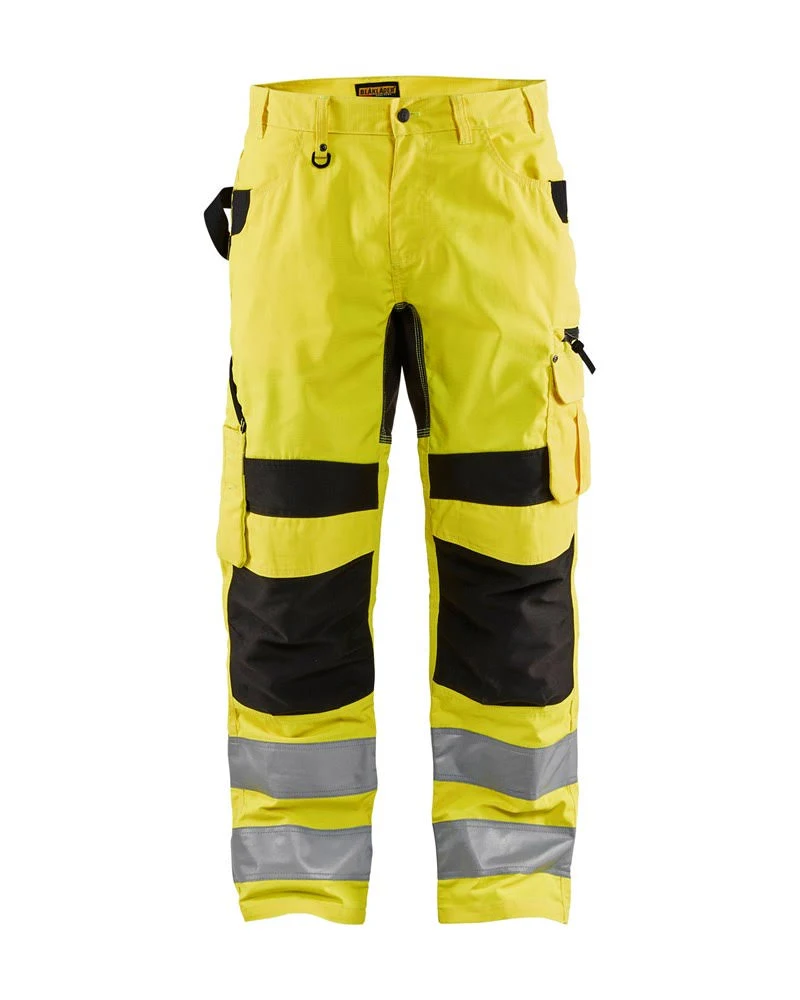 Blaklader Hi-Vis Rip Stop Pant 32 28 Yellow / Black