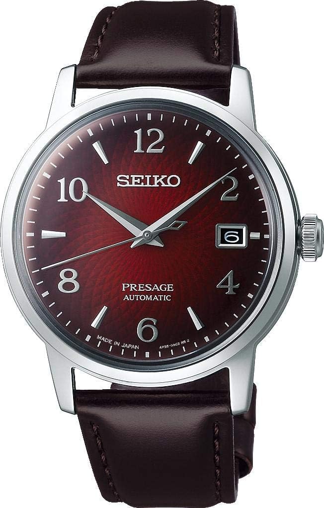 Seiko Presage Automatic Red Dial Men's Watch SRPE41J1