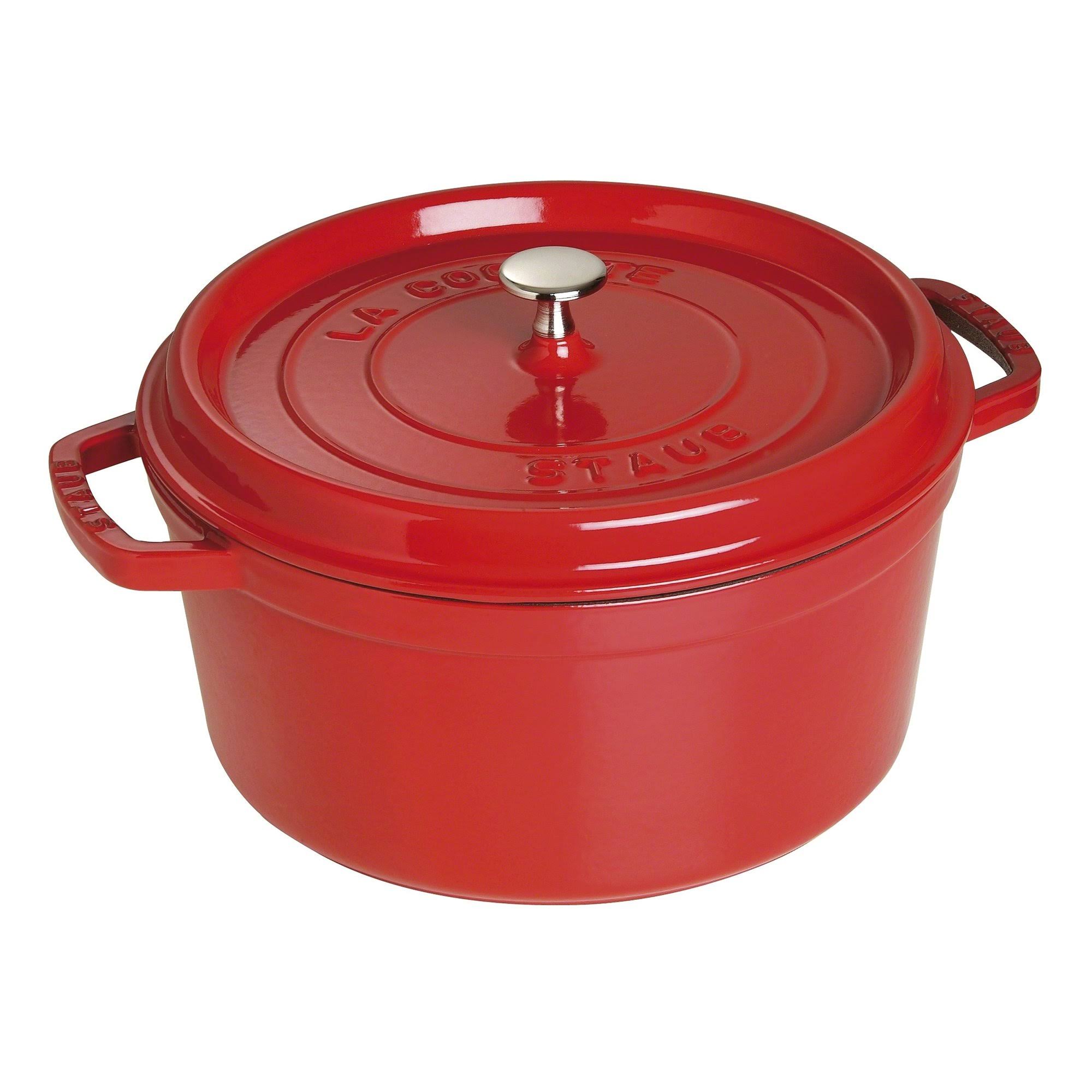 Staub Cast Iron 7 Quart Round Cocotte Grenadine