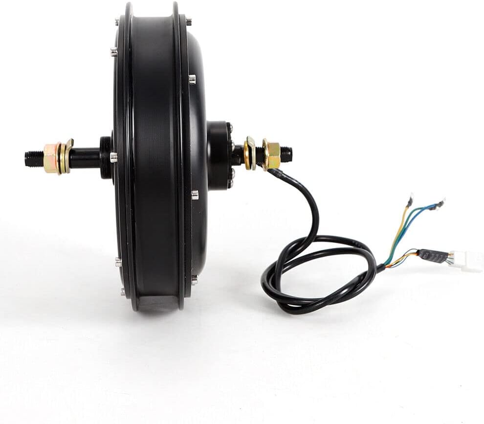 Electric Bike Conversion Kit, 1500W 48V E-Bike Brushless Gearless Threaded Hub Motor Rear Wheel Motor & Parts, for 20-28" Bikes