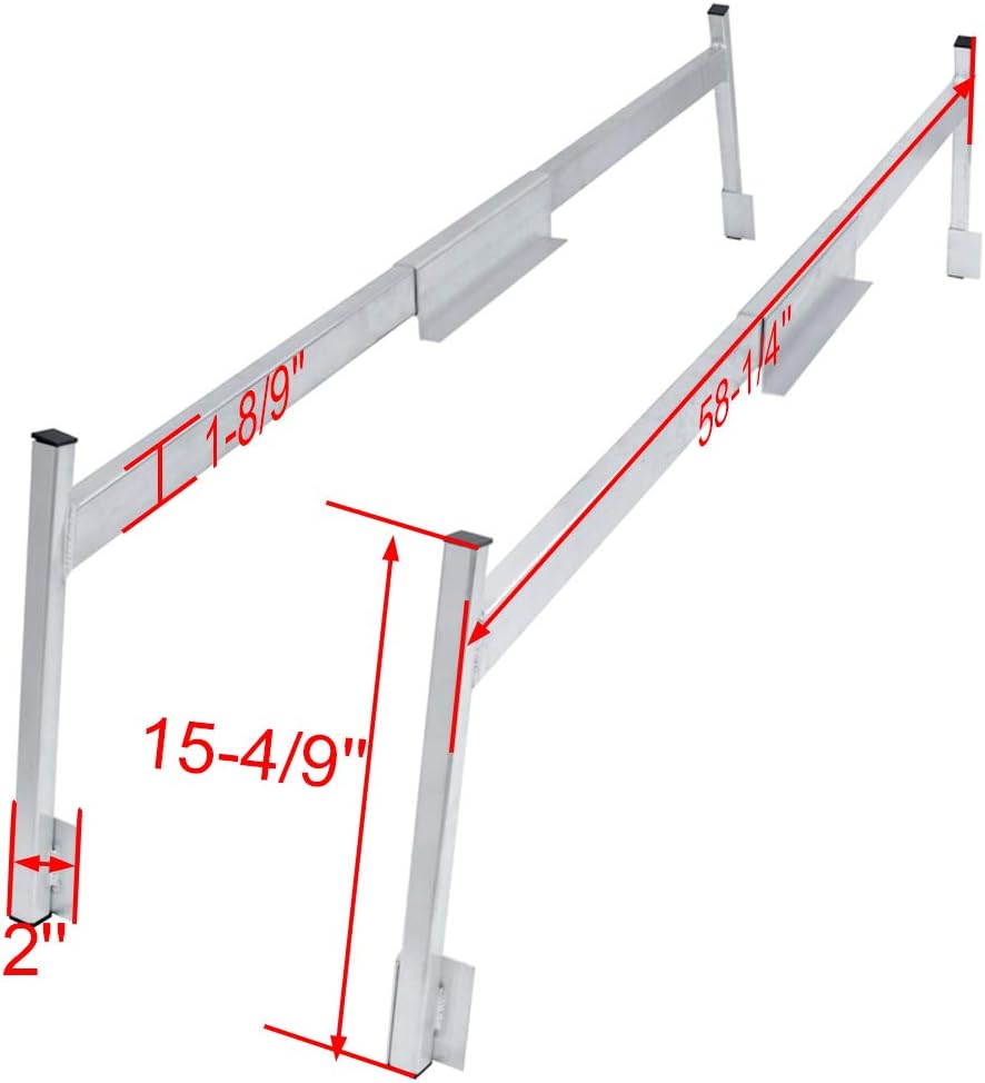 Mountainpeak Aluminum Truck Cap Ladder Rack for Trailer Topper