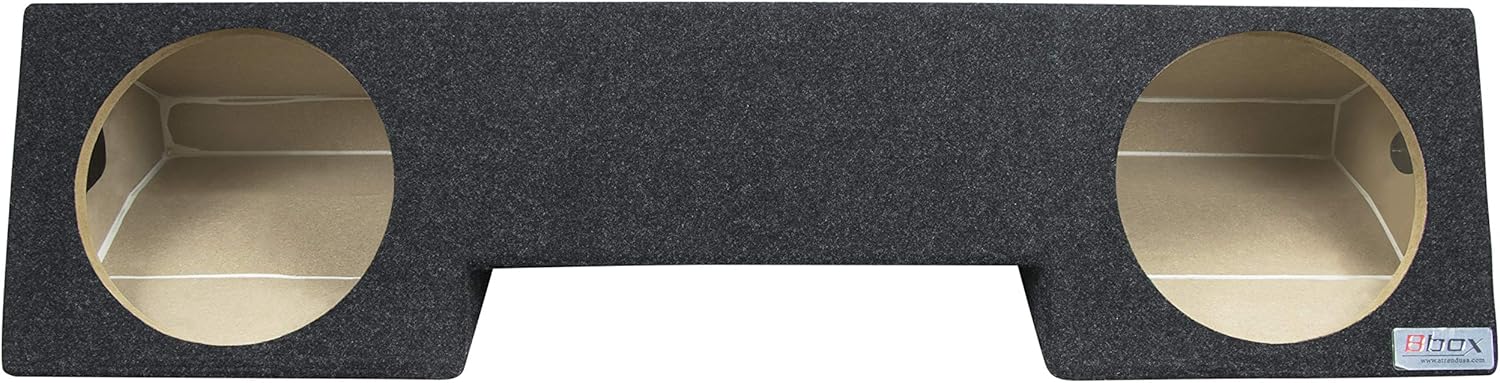 Bbox Single 12 Inch Subwoofer Sealed Enclosure - Fits 2002 - 2018 Dodge Ram Quad Cab - Carpeted Car Subwoofer Boxes & Enclosures - Subwoofer Box Improves Audio Quality, Sound and Bass - Charcoal