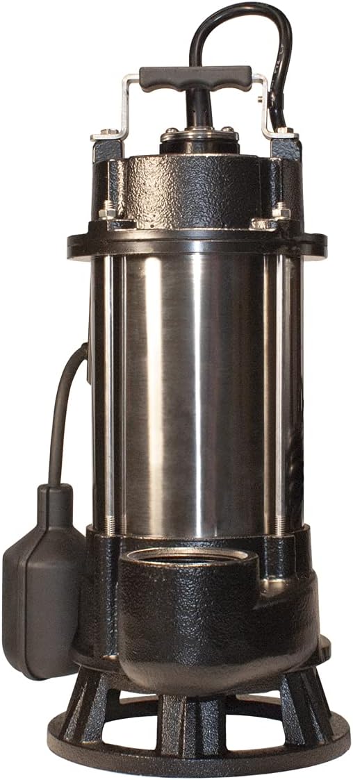 BURCAM 400416T 3/4HP Stainless Steel Sewage Grinder Pump