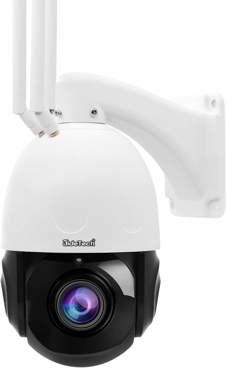 JideTech 5MP PTZ Camera Outdoor, 20X Optical Zoom Smart WiFi IP Camera with 360&deg; Rotate,1000ft View Distance,SDM Array IR Night Vision,Auto-Tracking Detection Alarm,2-Way Audio,IP66 Waterproof