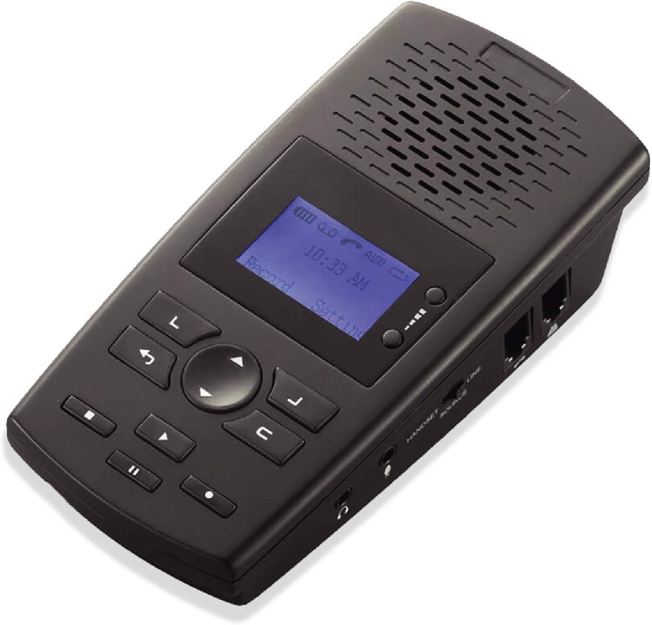 RecorderGear TR600 Landline Phone Call Recorder for Analog/IP/Digital Lines, Automatic Telephone Recording Device - 16GB