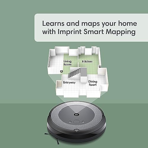 iRobot Roomba i3+ EVO (3550) Self-Emptying Robot Vacuum – Now Clean by Room with Smart Mapping, Empties Itself for Up to 60 Days, Works with Alexa, Ideal for Pet Hair, Carpets​, Roomba i3+