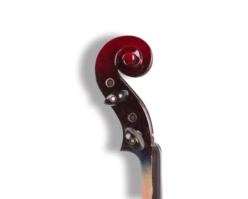 Electric Violin Full Size 4/4, Red Or Black Silent Electric Violin, Solid Wood Metallic Electric Fiddle With Ebony Fittings, Beginner Kit For Adults Teens For Gifts (black)