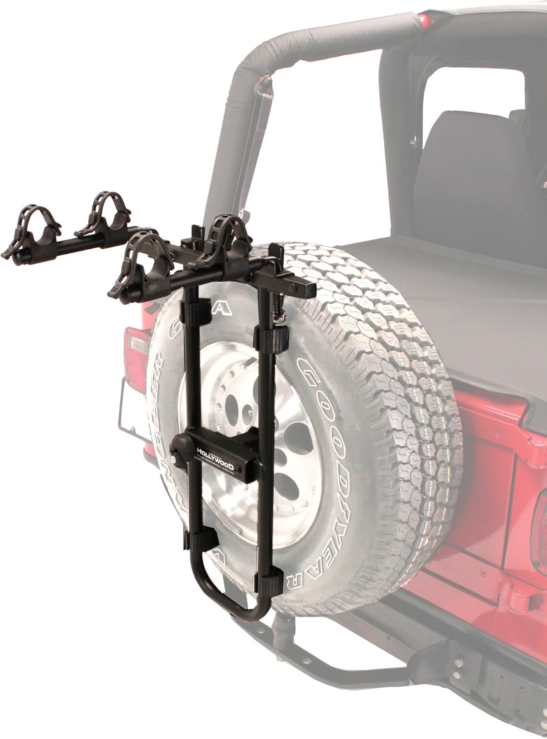Hollywood Racks Bolt-On Spare Tire Rack, Black, 2 Bike