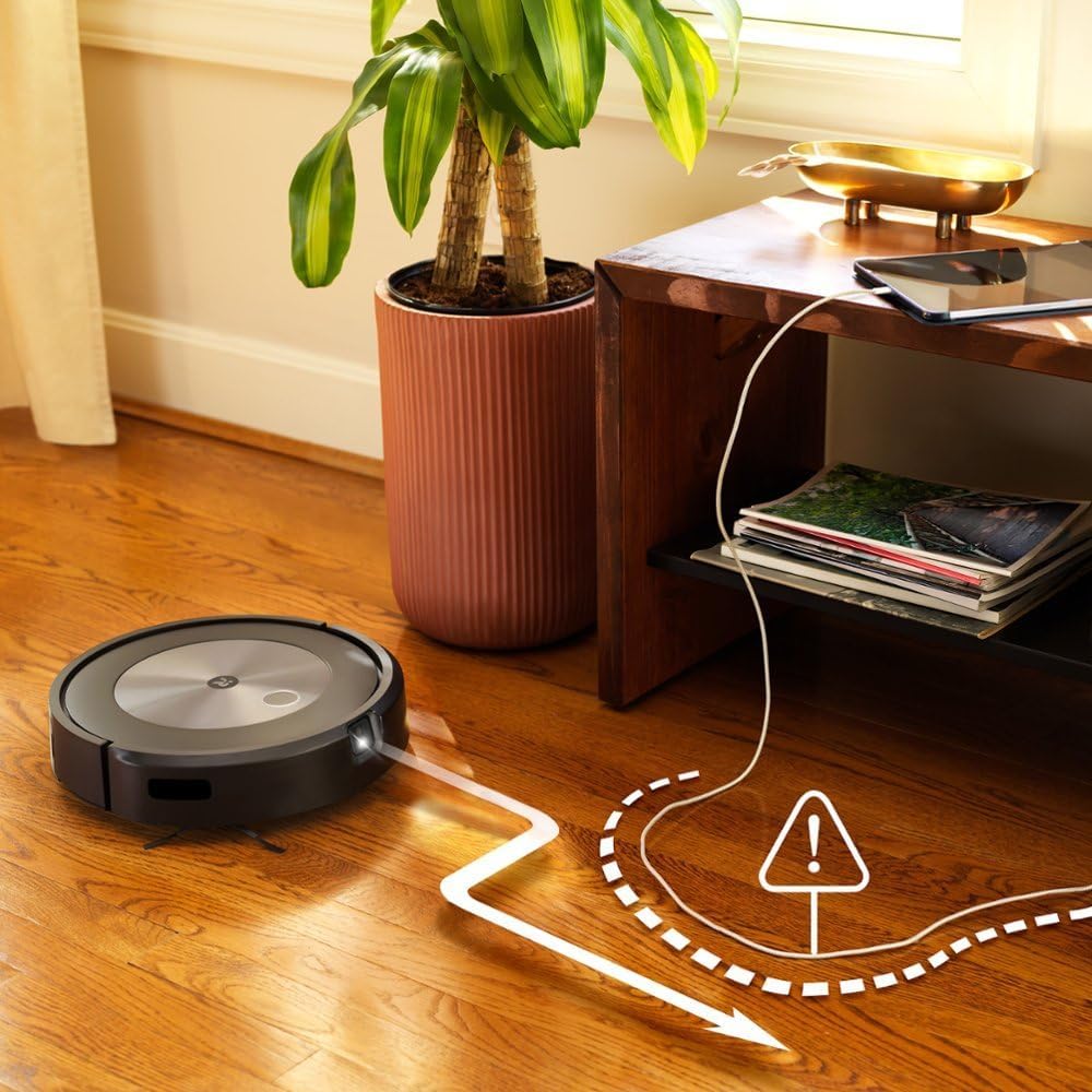 iRobot Roomba Combo j Series Robot Vacuum, Identifies & Avoids Obstacles, Clean by Room with Smart Mapping, 2-in-1 Vacuum with Optional Mopping, Compatible with Alexa, with MTC Microfiber Cloth