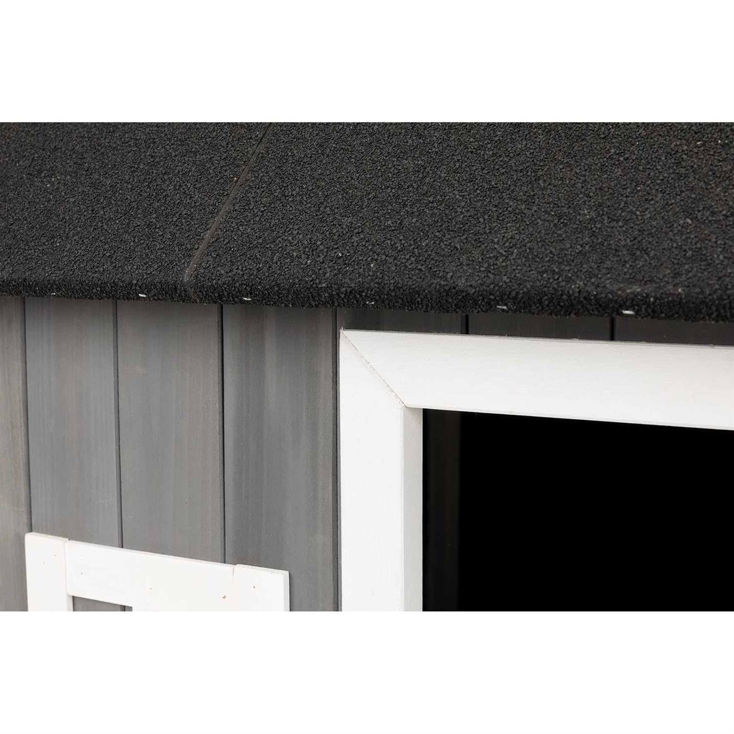 Trixie Pet Natura Barn Style Dog House Gray - Pet Supplies online store
