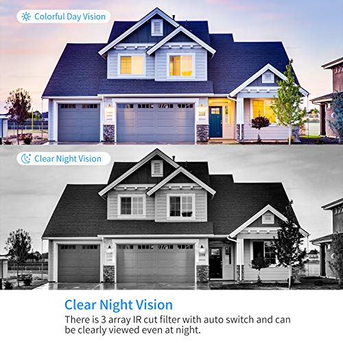 [Wireless Pro, 100ft Range] Hiseeu Wireless Security Camera System, Expandable 16CH 4K NVR, 4Pcs 3MP Night Vision WiFi Cameras Home Surveillance Outdoor, Motion Detection, 1TB HDD, One-Way Audio