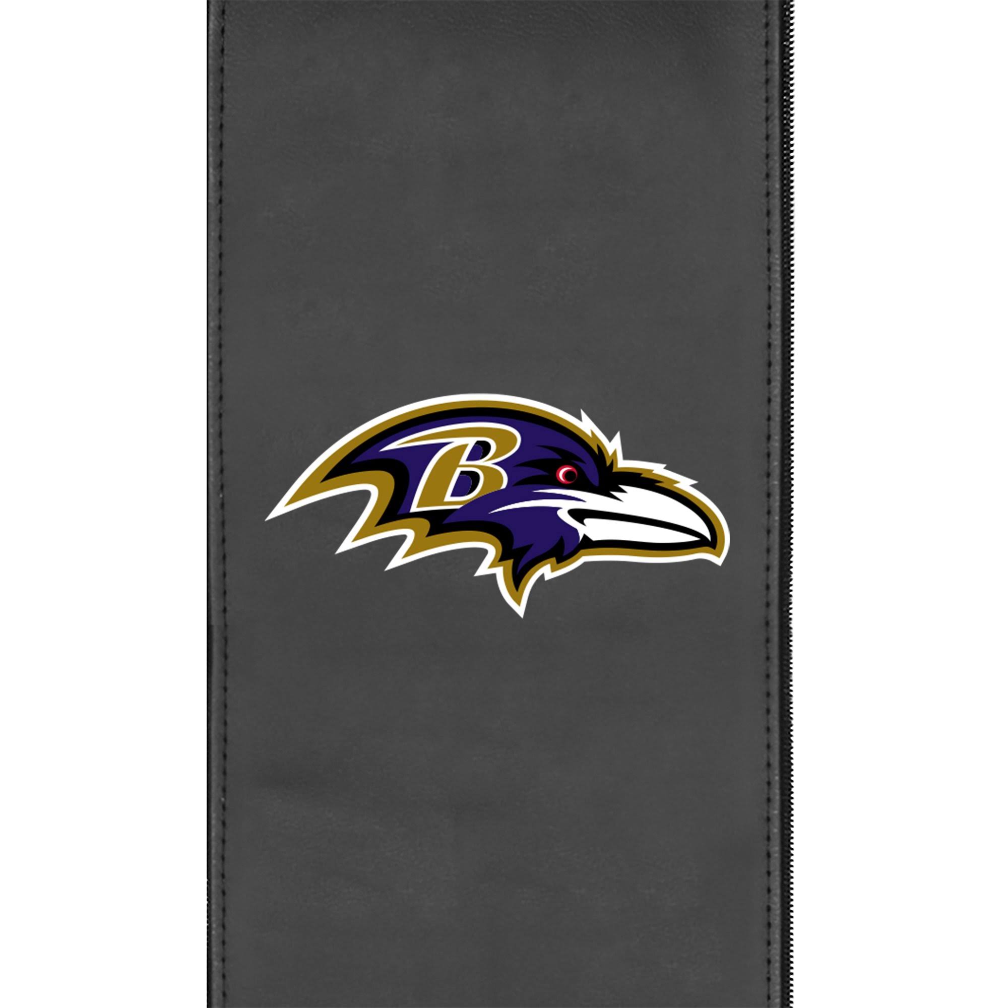 Silver Club Chair with Baltimore Ravens