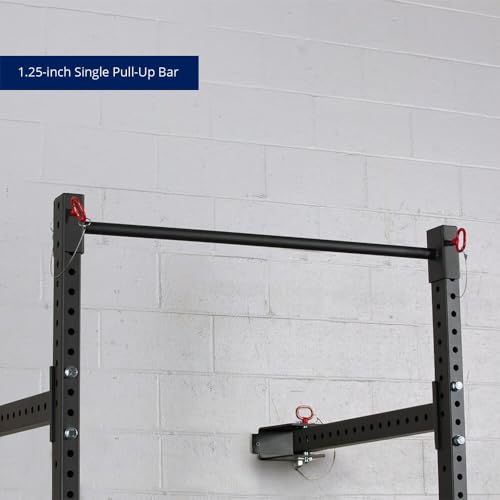 Titan Fitness T-3 Series 82-inch Wall Mounted Folding Power Rack, Space Savings Rack, Folds up to 5" from The Wall