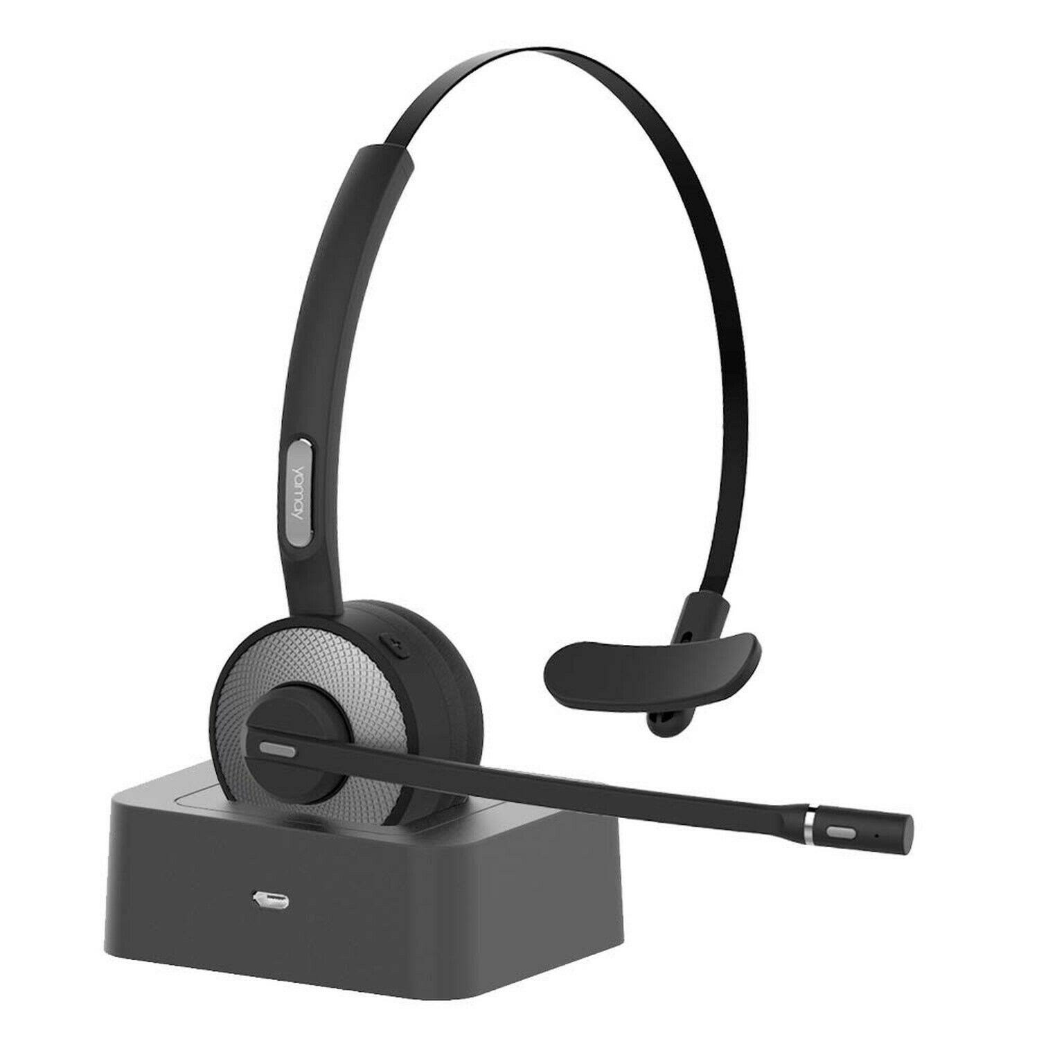 Bluetooth Headset, Yamay Wireless Headset with Microphone Noise Cancelling Mic