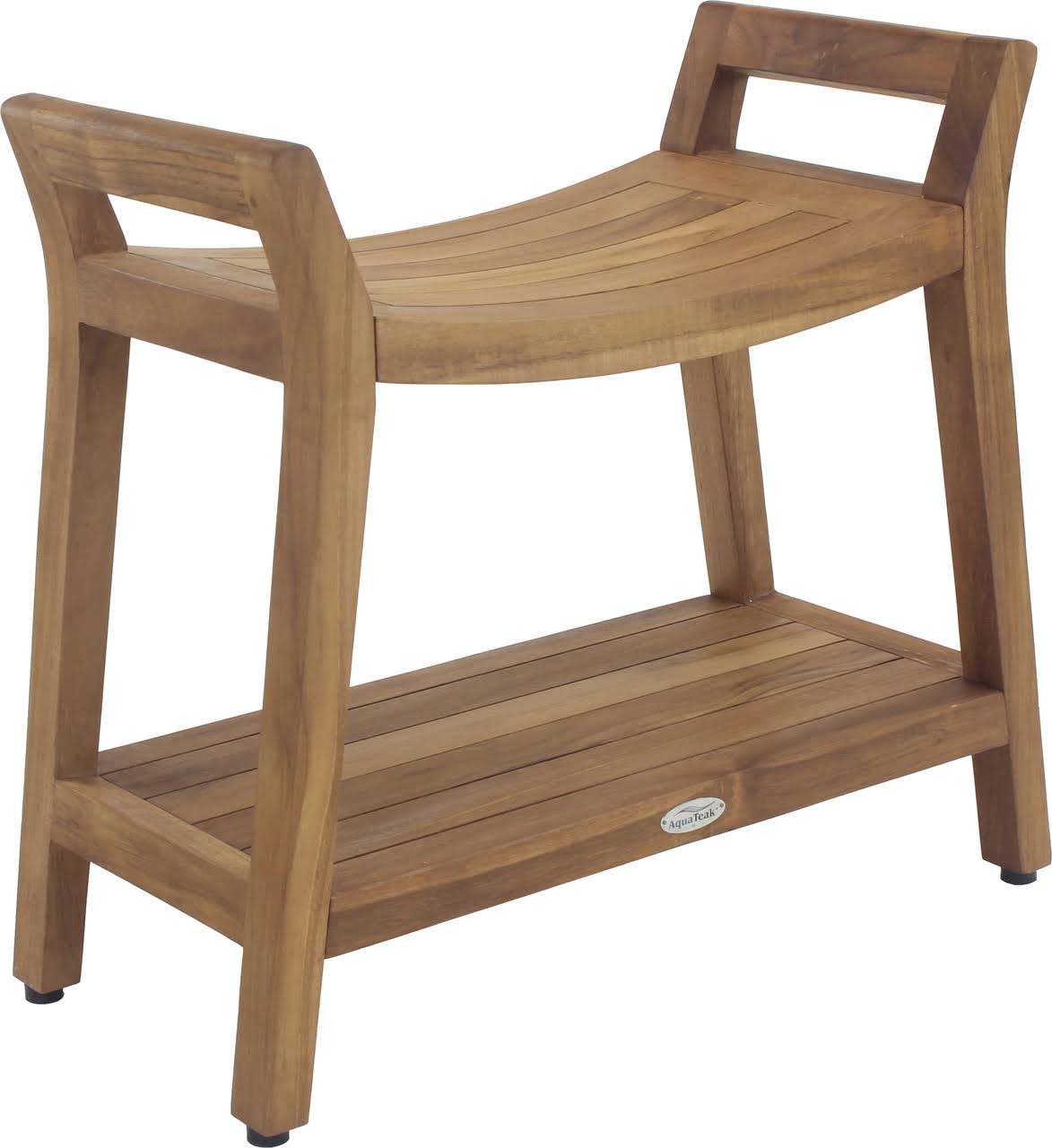 Asia Ascend Teak Shower Bench with Shelf