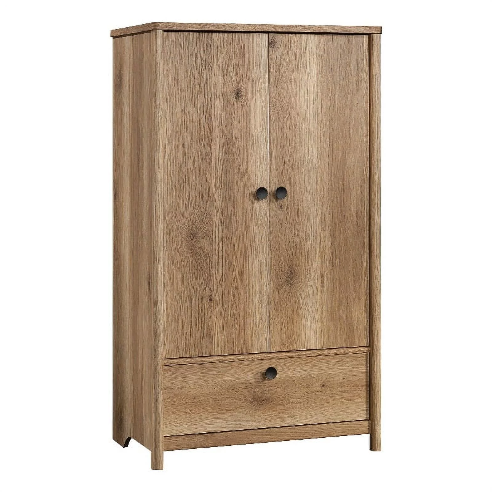 Sauder Dover Edge Bedroom Armoire with Drawer, Timber Oak Finish
