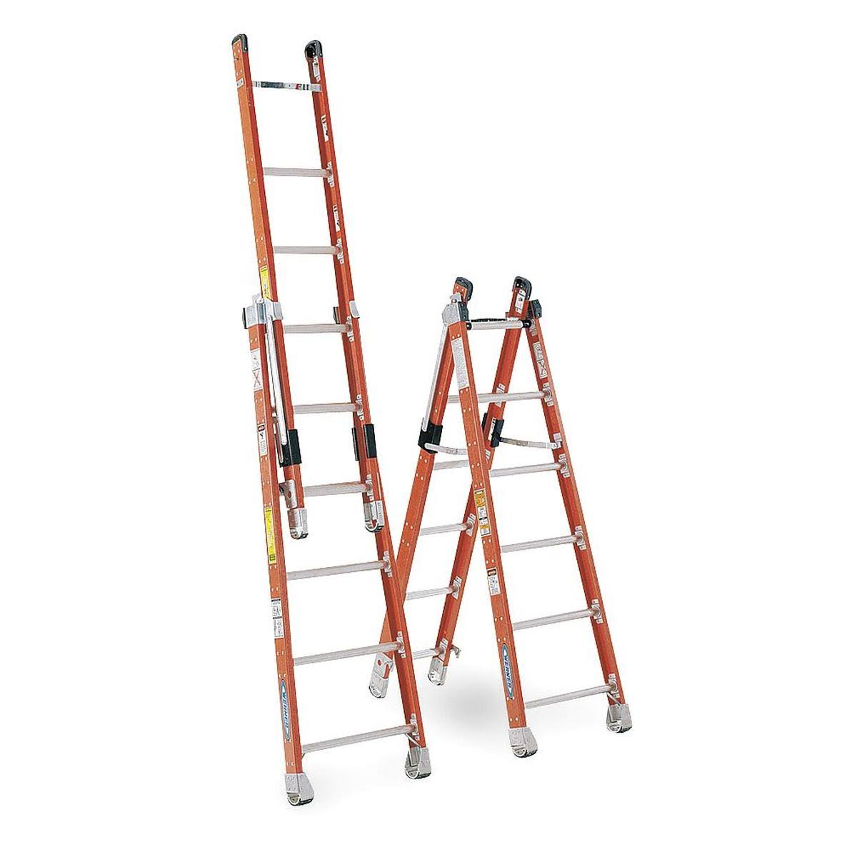 Werner 7806 Combination Ladder, 6 ft. , IAA, Fiberglass