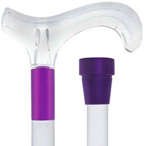 Royal Canes Derby Walking Cane with Clear Lucite Handle and Shaft