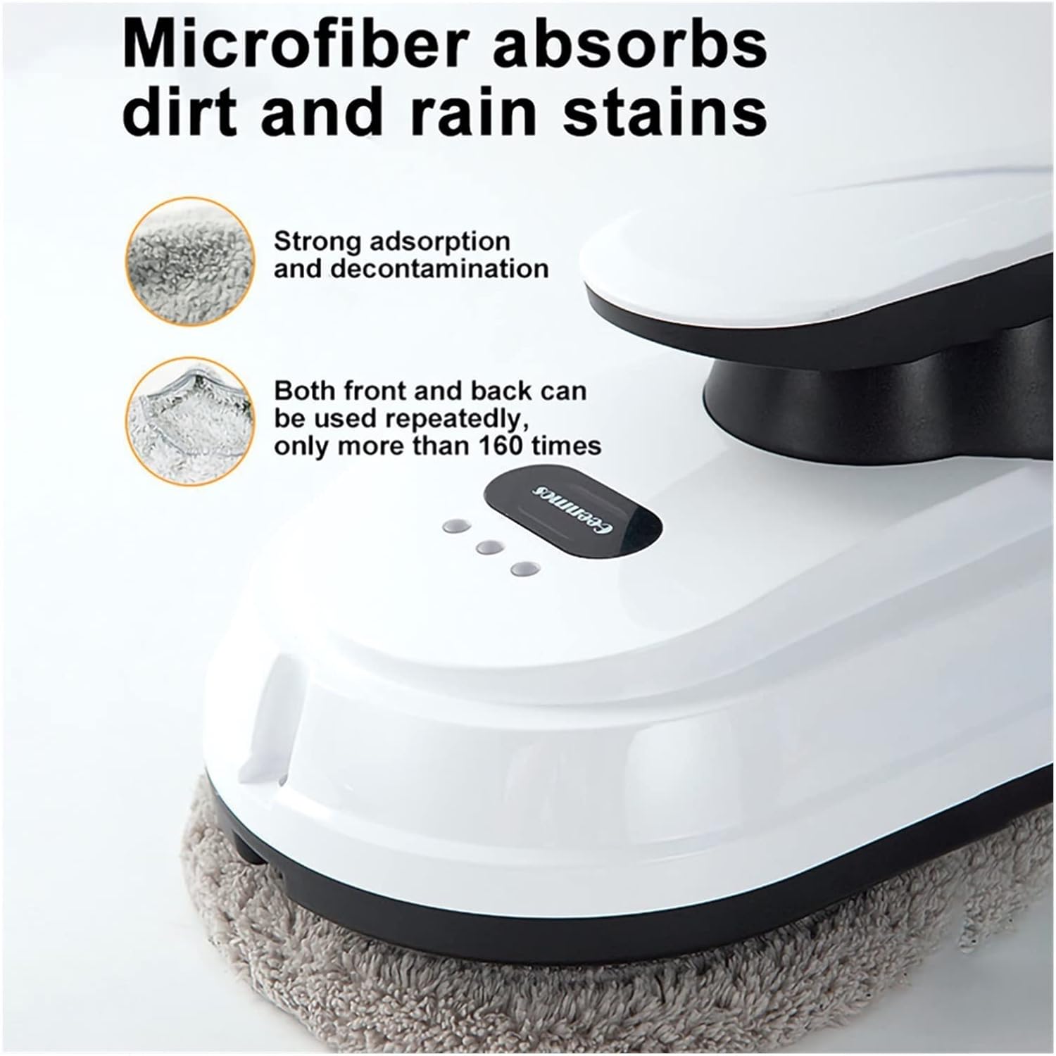 Automatic Window Washer Water Spray Window Cleaning Robot Vacuum Cleaner Intelligent Obstacle Avoidance Automatic Window Glass Cleaning Machine for Windows, Tiles, Bathrooms Cleaning Robot