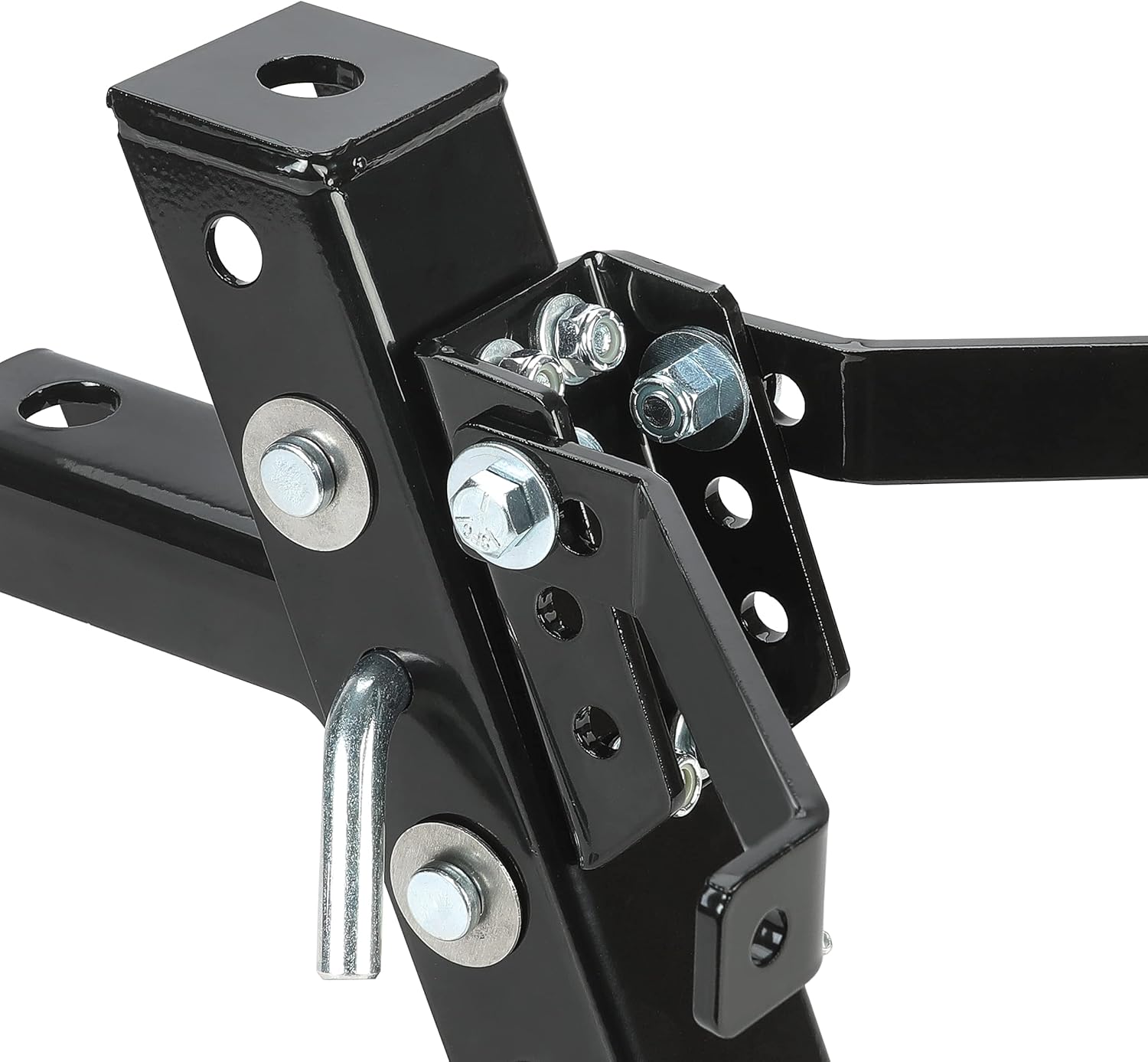 ECOTRIC Heavy Duty Adjustable Lawn Garden Tractor Hitch Steel Compatible with John Deere Pack of 2