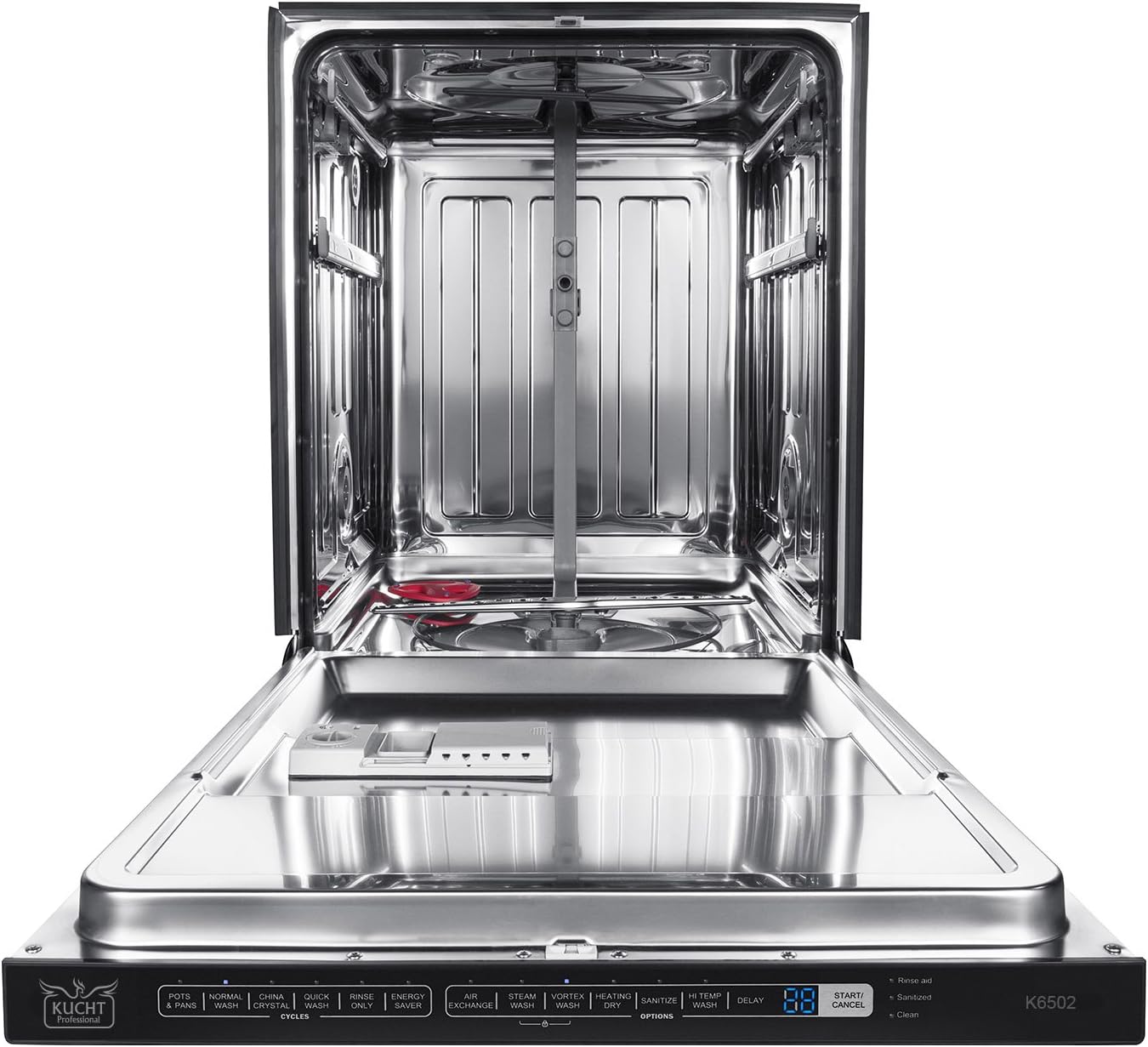 Kucht K6502D-2022 K6502D Professional 24" Top Control Dishwasher, Stainless-Steel