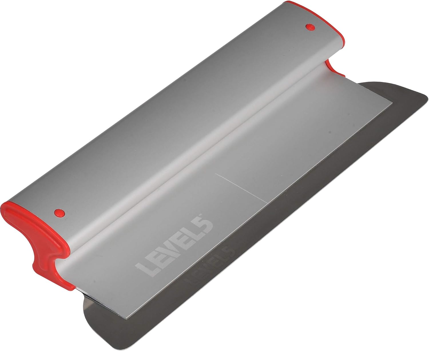 LEVEL5 14" Skimming Blade | Smoothing/Knock-Down Knife | Extruded Aluminum & European Stainless Steel Construction | High-Impact End Caps | Sheetrock Drywall Gyprock Wall-Board Plasterboard | 4-914