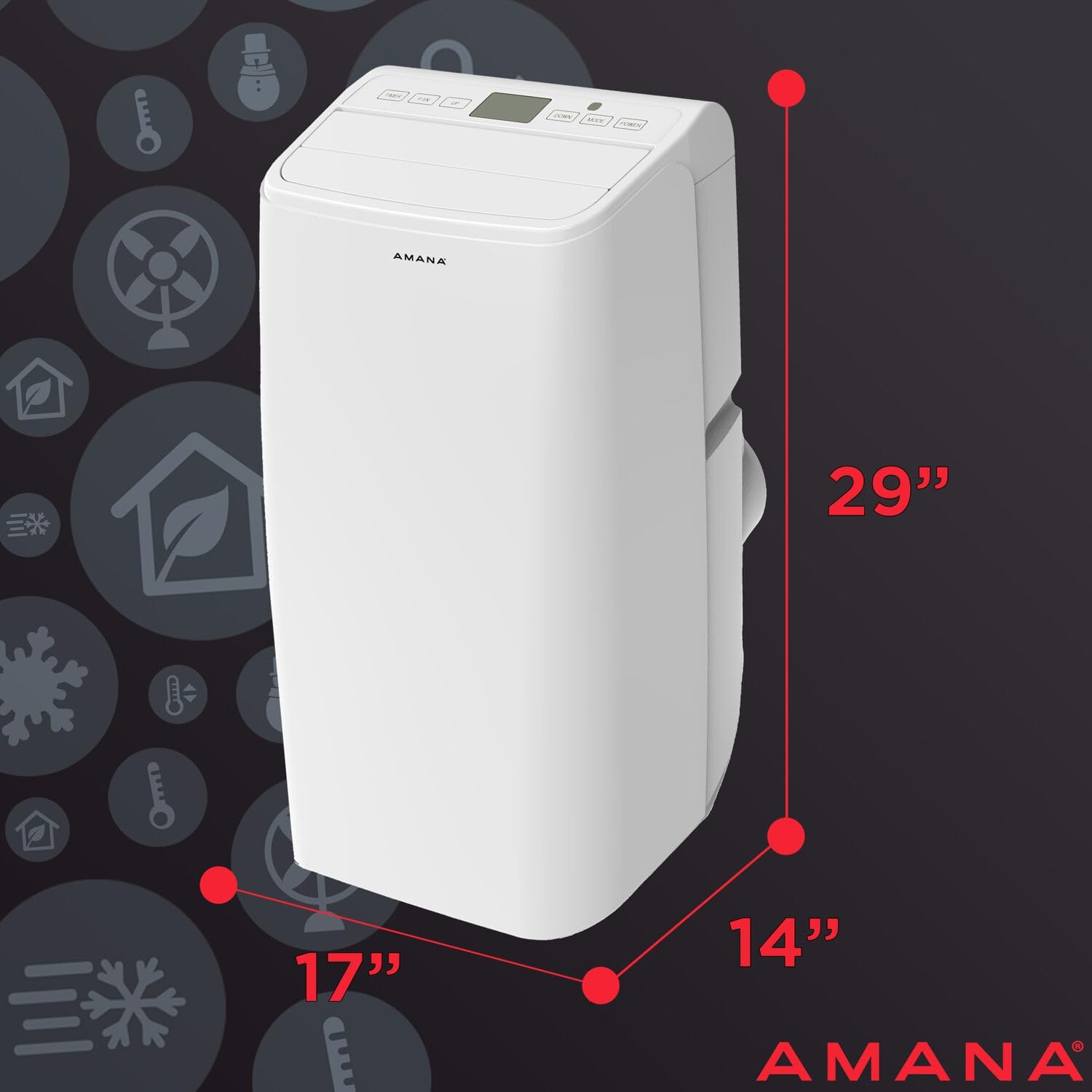 Amana Portable Air Conditioner Remote Control, White (AMAP141AW)