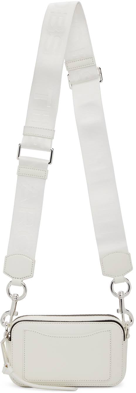 Marc Jacobs White DTM &The Snapshot& Bag