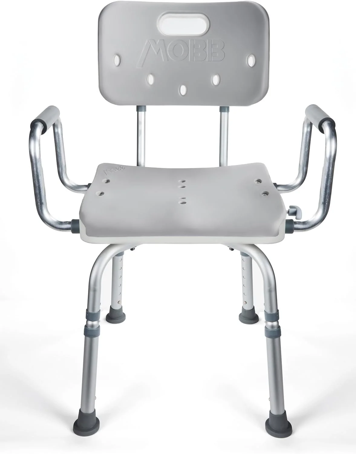 MOBB Premium Bathroom Swivel Shower Chair Bath Bench with Back 3.0 360 Degree Swivel Seat with Locking Mechanism