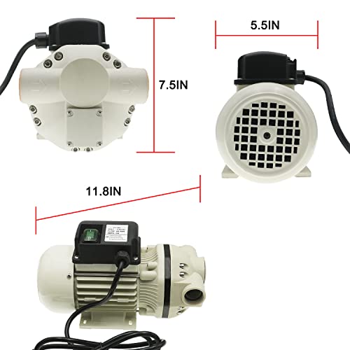 FL-540B Chemical Pump Electric Self Priming Pump 115V 40L/Min (10.5GPM)40PSI 2.75Bar PA66 Used For Spray Irrigation Liquid Transportation Refueling Equipment