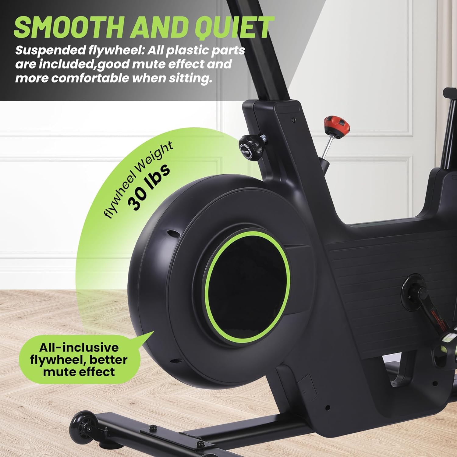 Exercise Bike,Indoor Cycling Bike for Home Cardio, Plus Magnetic Resistance/Brake Pad Indoor Cycling Bike Stationary, Low Noise Fitness Stationary Bike with App, Upgraded Version Seat
