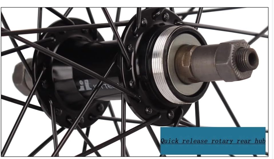 Road Wheel Set 700C Disc Brake QR Double-Layer Aluminum Alloy Rims Ball Bearing Hubs Support 6/7/8 Speed Rotary Freewheel Bicycle Wheelsets