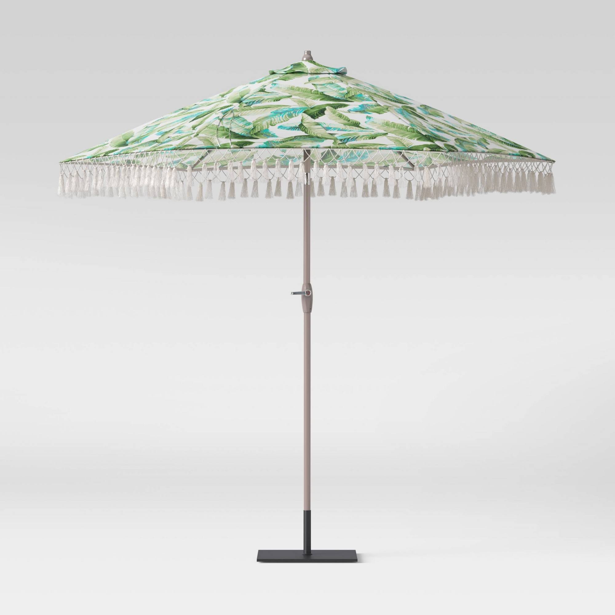 Threshold Accents | 9& Round Patio Umbrella Vacation Tropical | Color: Red/Tan | Size: Os | Ruben2019&s Closet