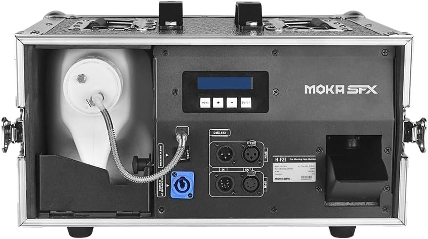 Silent Haze Machine Water-Based 1200W Professional Hazer Mist Fogger with Timer Flight Case for DJ Stage Show Theater