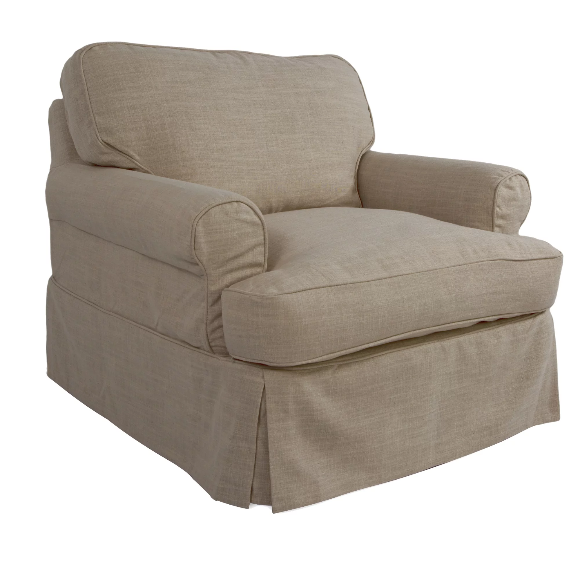 Sunset Trading Horizon Slipcover for T-Cushion Chair | Linen