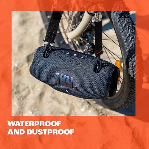 JBL Xtreme 4 - Portable Bluetooth Speaker, Powerful Sound and Deep Bass, IP67 Waterproof, 24 Hours of Playtime, Powerbank, PartyBoost for Multi-Speaker Pairing (Black)