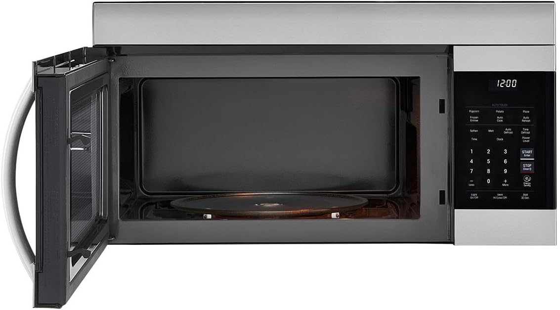 LG 1.7 Cubic Feet Over-the-Range Microwave Oven with EasyClean Interiors and One Touch Settings (Stainless Steel)