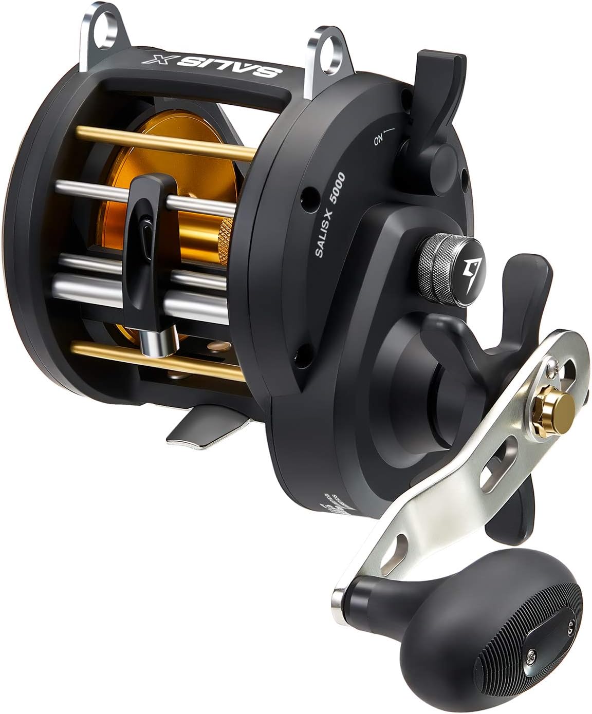Piscifun Salis X Trolling Reel - 6.2:1 High Speed Round Baitcasting Reel, 37Lbs Max Drag Fishing Reel with Powerful Handle, Inshore Saltwater Conventional Reel with Level Wind