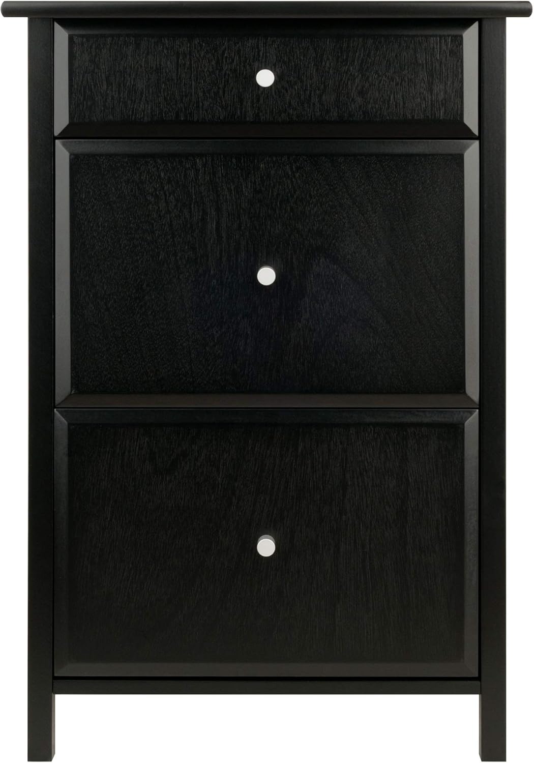Winsome Delta File Cabinet Black Home Office