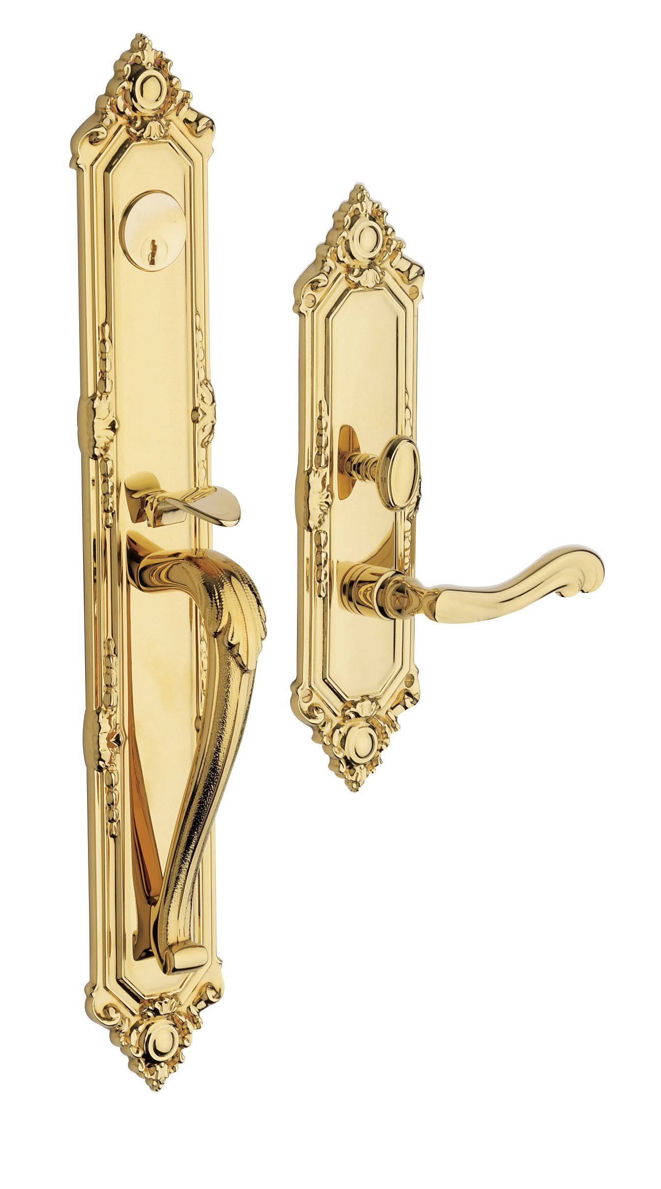 Baldwin 6950003LENT Kensington Complete Entrance Set Lifetime Polished Brass