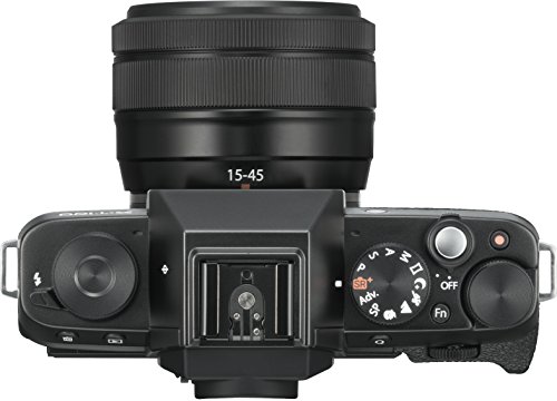 Fujifilm X-T100 Mirrorless Digital Camera w/XC15-45mmF3.5-5.6 OIS PZ Lens - Dark Silver