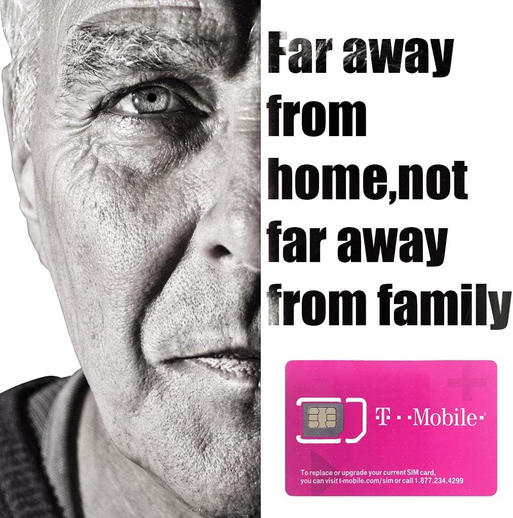 T-Mobile USA Sim Card Unlimited Data -True Unlimited High Speed Data/Calls/Texts