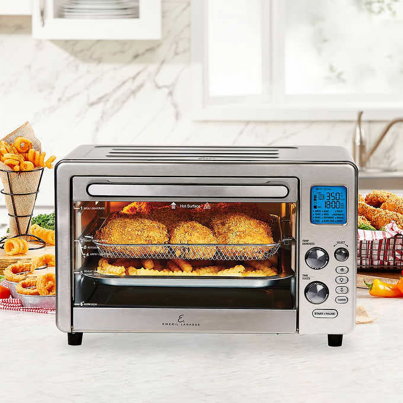 Open Box Emeril Lagasse Power Air Fryer 360 S-AFO-001 - Stainless Steel