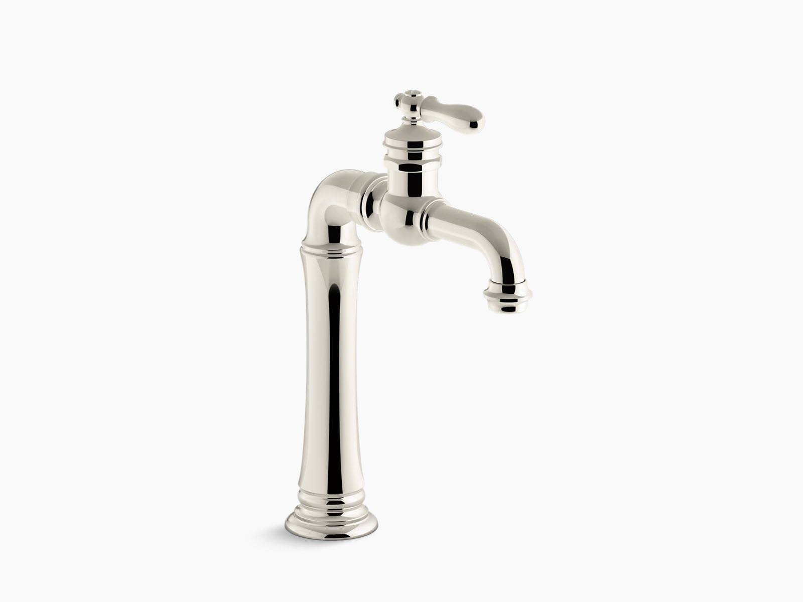 Kohler K-72763-9M-SN Artifacts Single-Handle Bathroom Sink Faucet - Vibrant Polished Nickel